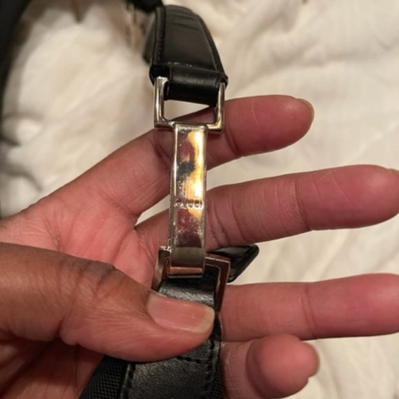 GUCCI AUTHENTIC EUC XL HOBO NYLON WITH LEATHER TRIM BAG - Picture 8 of 14